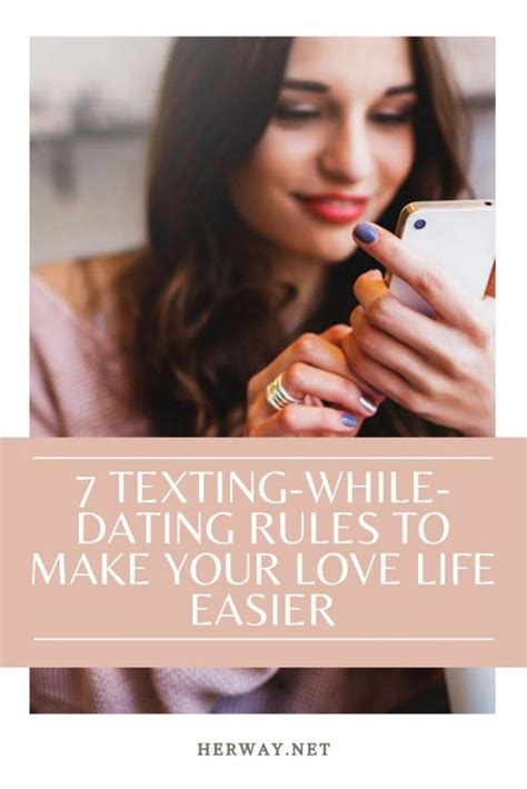 texting rules dating